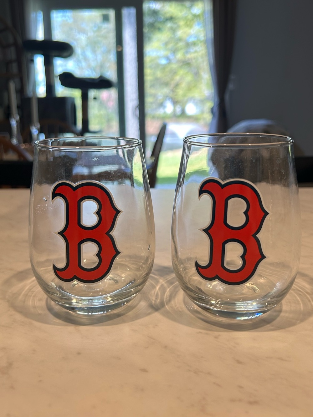 Wine Glasses Boston Red Sox